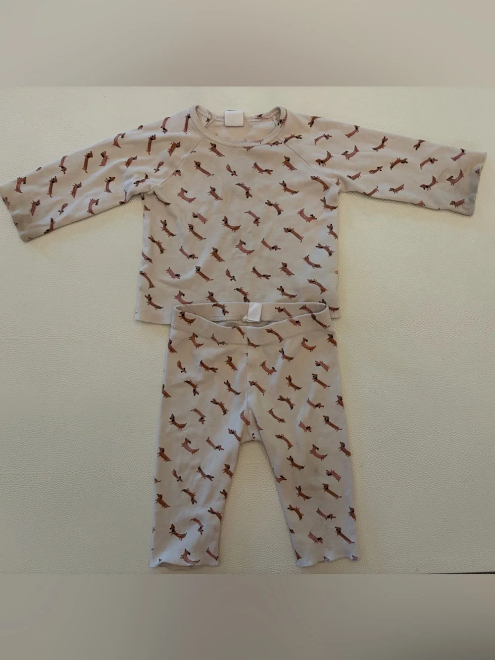 H&M dog print pajamas, 4-6mo